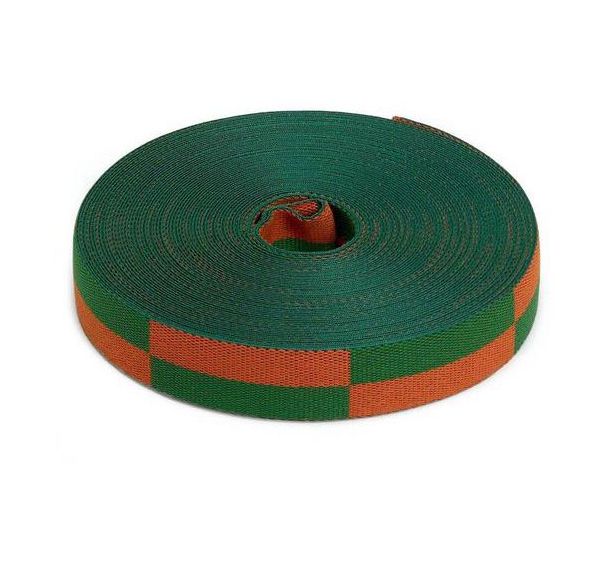 Ceinture de karaté coloris bicolore à damier - rouleau 50 m