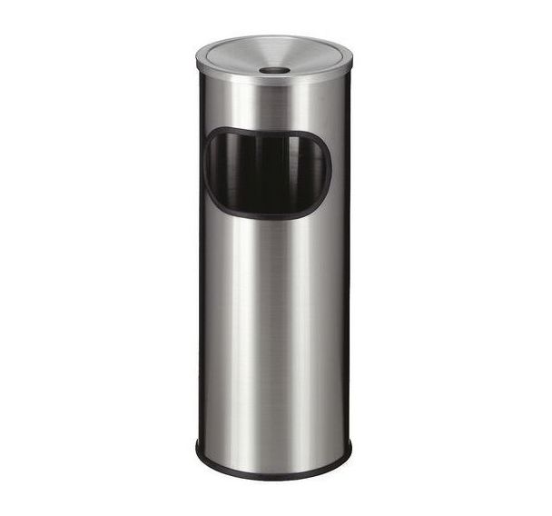 Cendrier-corbeille inox Ø 24cm V-Part - Vepabins