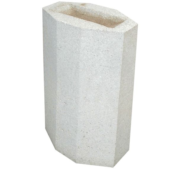 Cendrier Cyclade 2 L béton - blanc sable ton pierre