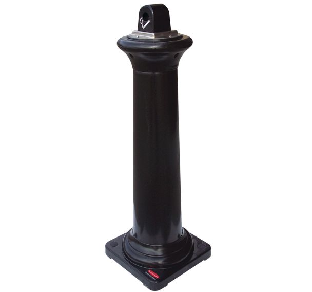 Cendrier TUSCAN  Rubbermaid noir
