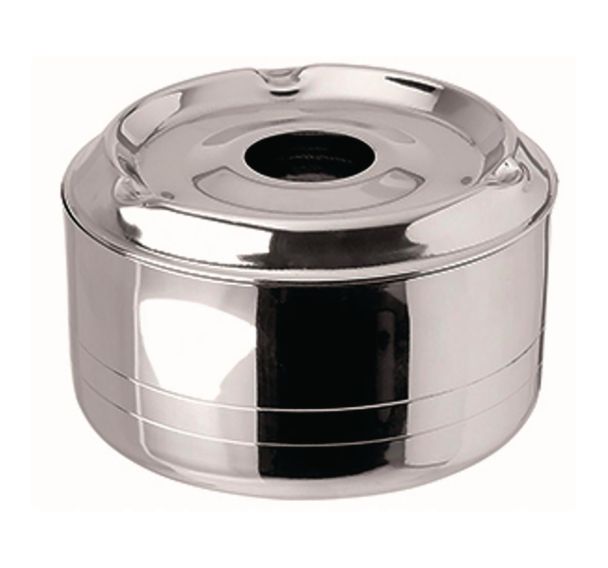 Cendrier à eau en inox noxydable 11x7,2 cm