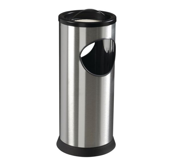 Cendrier bac à sable / poubelle Kipso - 17.5l/0,25l - inox brosse