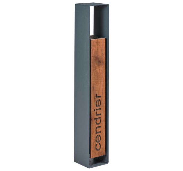 Cendrier basculant LOTAN 2 L bois/métal - BUTON DESIGN