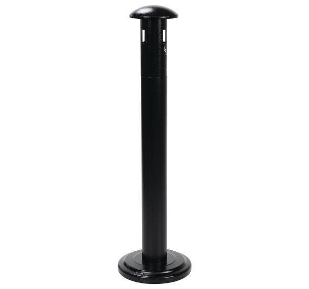 Cendrier colonne sur socle Manutan - 11L - Noir