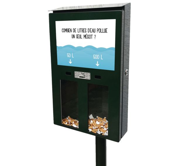 Cendrier de vote /de sondage 2 000 mégots - Manutan Expert