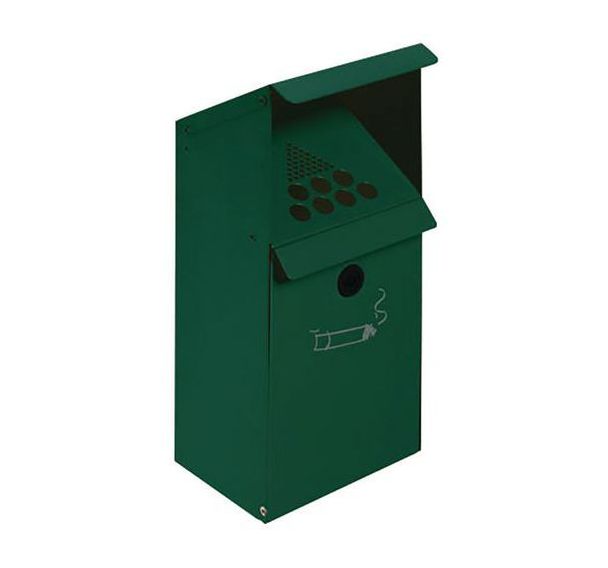 Cendrier mural acier - Avec support - 3.7L