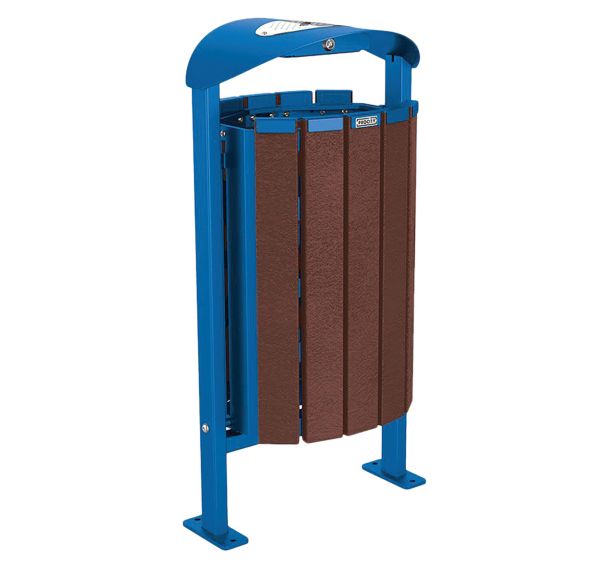 Cendrier/poubelle Silaos acier/plastique recyclé - Procity