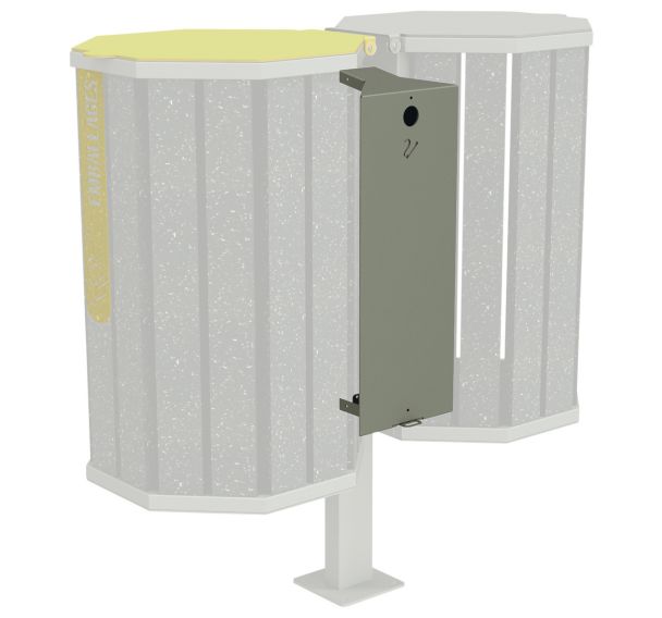 Cendrier pour poubelle Chardonnay 100L alu - Urbemob