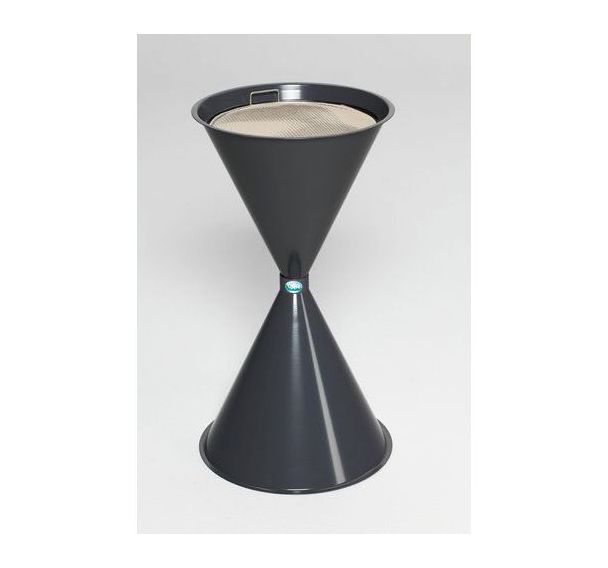 Cendrier sablier, graphite - VAR
