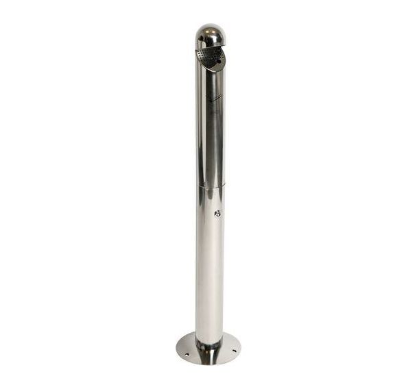 Cendrier sur pied inox avec toit - 1.1L - Probbax