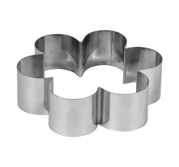 Cercle à entremets fleur cassis en inox - Matfer