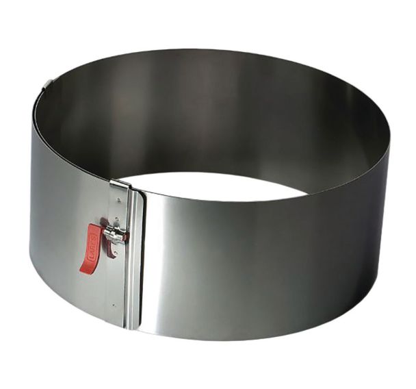 Cercle à pâtisserie extensible 18-30 cm / Hauteur 7 cm - Lares