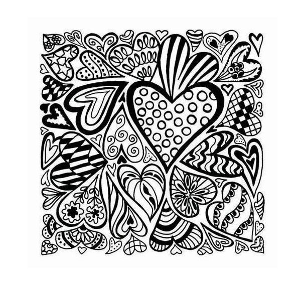 Cernit plaque de texture - Hearts