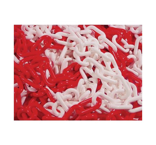 Chaîne plastique éco en sac - Rouge/Blanc