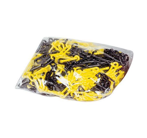 Chaîne plastique en sac - Noir/jaune
