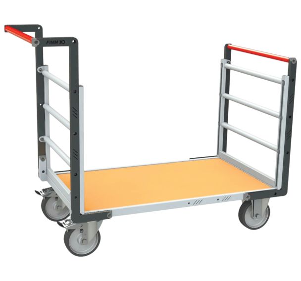 Chariot modulaire tube 2 dossiers