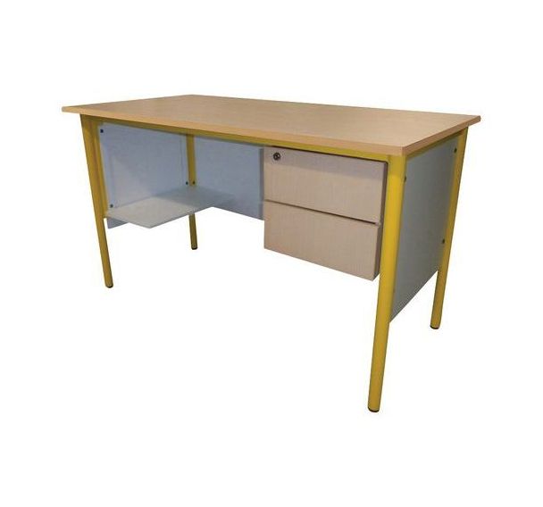 Chaire de professeur,1 tablette,2 tiroirs, hêtre - Manutan Expert