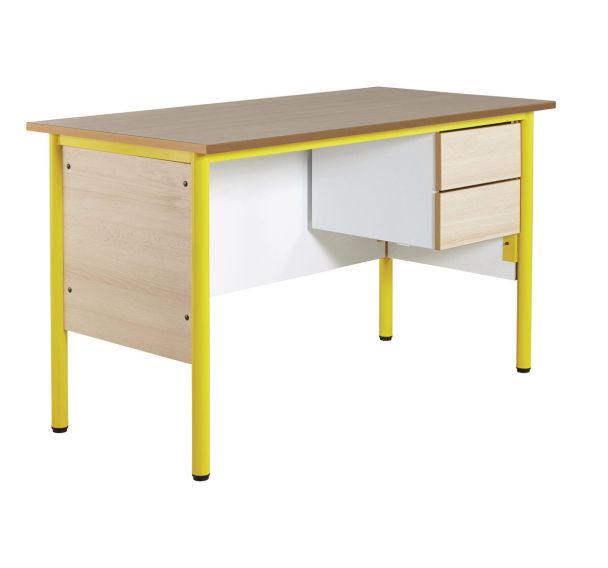 Chaire de professeur,2 tiroirs, plateau hêtre - Manutan Expert