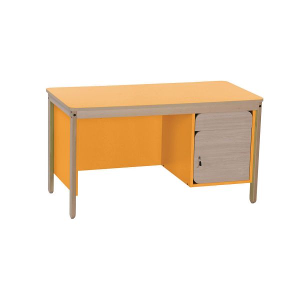 Chaire de professeur Lili avec un caisson et un tiroir