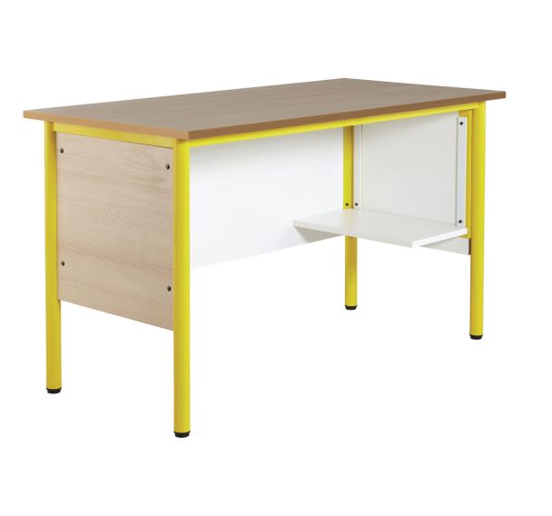 Chaire de professeur avec tablette repose-sac, hêtre - Manutan Expert