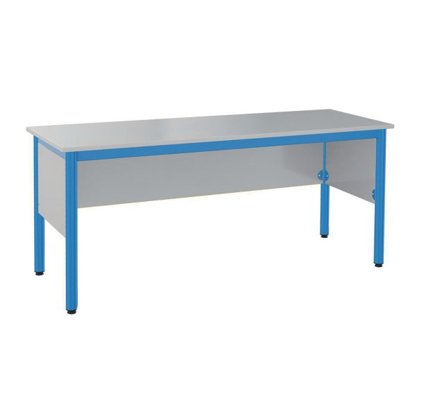 Chaire prof Nova 160 x 64 cm stratifié gris dauphin Mobidecor