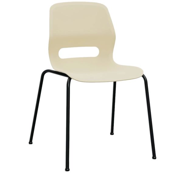 Chaise 4 pieds Jun Basic dossier incurvé-Mirplay School