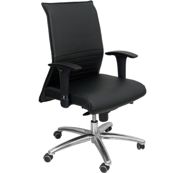 Chaise Albacete cuir avec roulettes