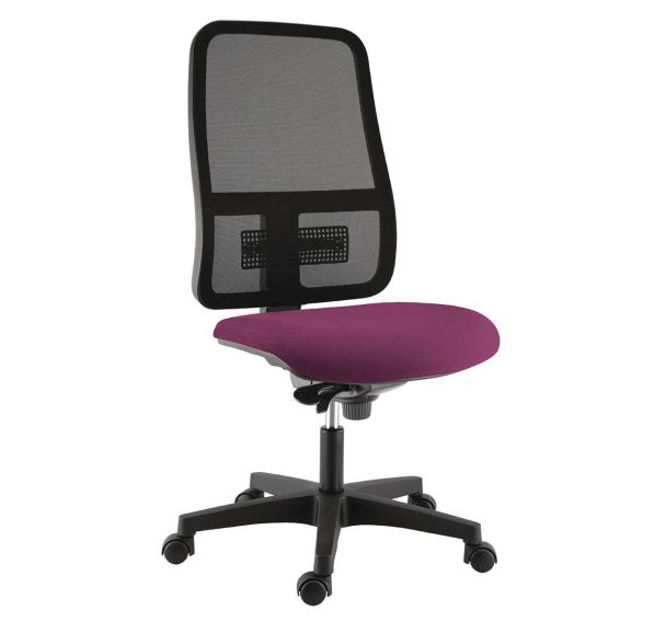 Chaise Buz dossier résille noire assise tissu M1 - Sokoa