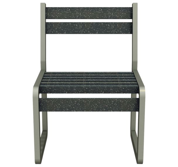 Chaise CHARDONNAY lattes Ipra - structure alu - Urbemob