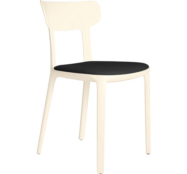 Chaise Canova polypropylène assise tissu Byte Infiniti