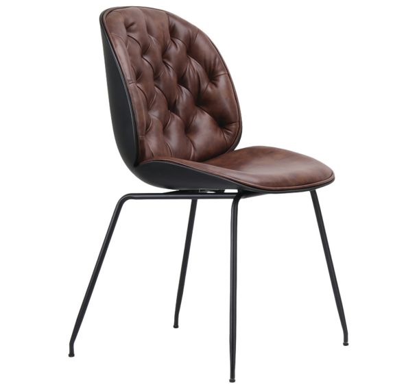 Chaise Chester structure métal coque polypropylène Stamp