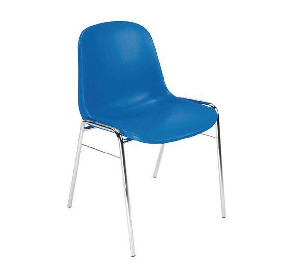 Chaise Coque - Piétement chromé - Manutan Expert