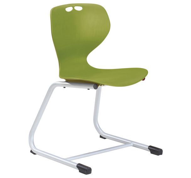 Chaise Coque Mahia2 appui sur table acier - Manutan Expert