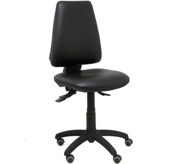 Chaise Elche S similicuir asynchrone - noir