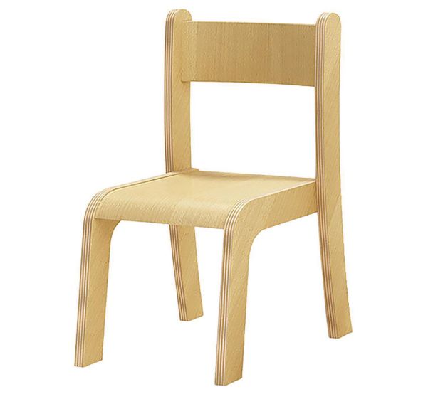Chaise Emmi T1 à T3 piétement coloris Hêtre