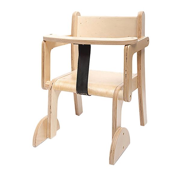 Chaise Emmi T1 avec accoudoirs ceinture et plateau