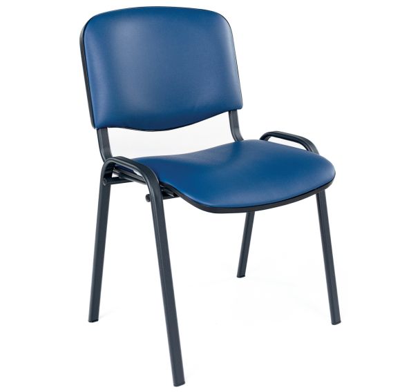 Chaise Fancy - Vinyle - Structure noire - Manutan Expert