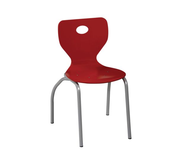 Chaise Fidji 4 pieds, coque bois