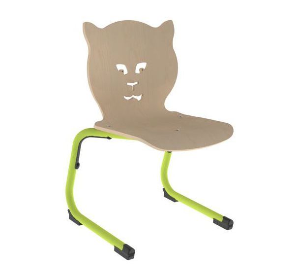 Chaise Gipsy II AST coque Chat bois naturel ou teinté - Mobidecor