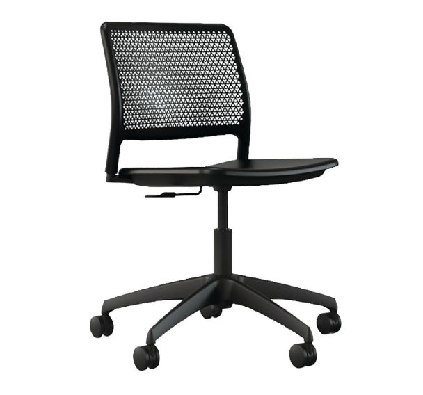 Chaise Grafton informatique avec roulettes rigides