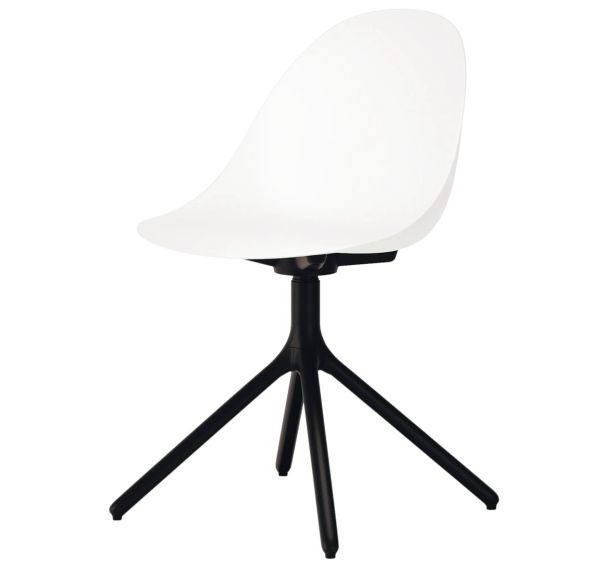 Chaise Hiro 4 pieds en étoile piètement noir-Mirplay School