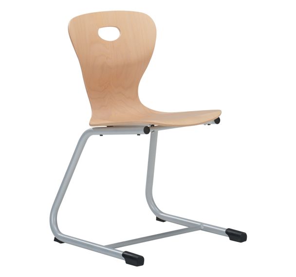 Chaise Mahia2 appui sur table coque bois - Manutan Expert