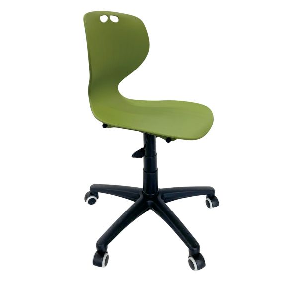 Chaise Mahia2 informatique - sur roulettes - coque - Manutan Expert