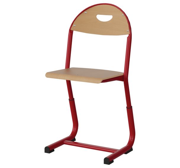Chaise Malibu AST réglable T3 à T5 - Hêtre pièt. acier - Manutan Expert