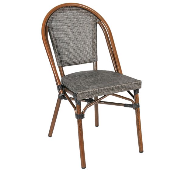 Chaise Modene structure alu bois Stamp