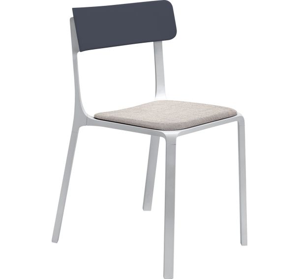 Chaise Ruelle alu Gris assise tissu Byte Infiniti