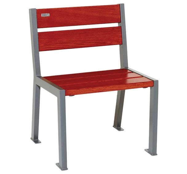 Chaise Silaos 5 lames acier/bois - Procity