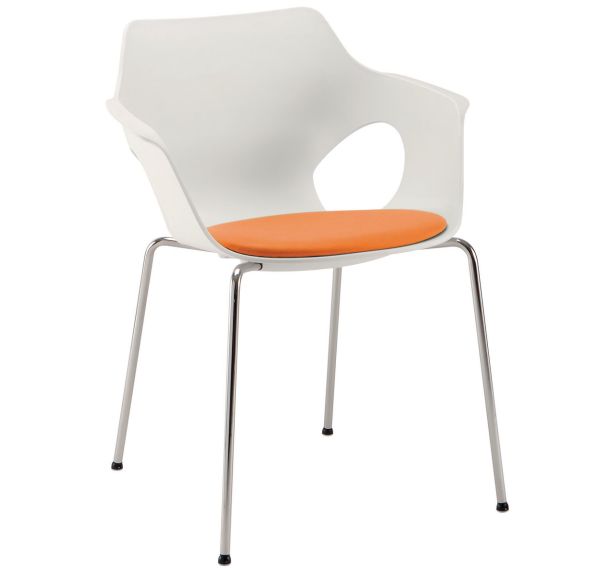 Chaise design arrondie - assise large - Linea Fabbrica