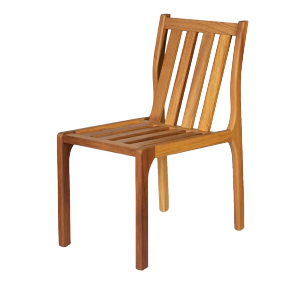 Chaise St Malo - assise dossier et piètement Iroko