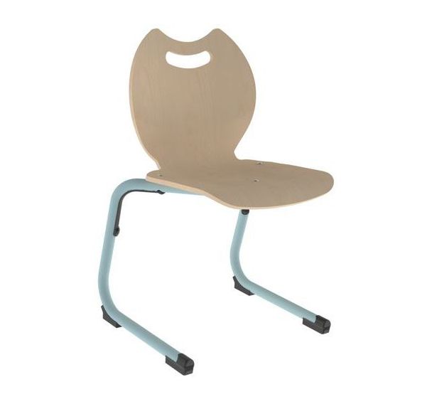 Chaise Sweet II AST coque Bandana bois naturel ou teinté - Mobidecor